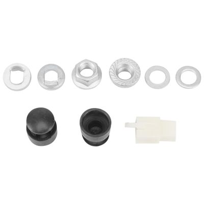 ALOEU E-Bike Electric Bicycle Hub Motor Axle M12 Rear Lock Nut/Lock Washer/Spacer/Nut Cover with 12mm Shaft