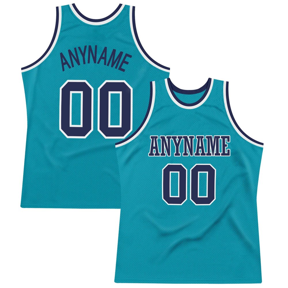 Custom Basketball Jersey Personalized Stitched/Printed Team Name & Number Sports Uniform for Men Women Youth Teal Navy White