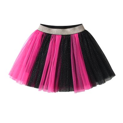 DXTON Girls Tutu Skirt Rainbow Toddler Tulle Ballet Dance Skirt for 2-8 Years SK266,4T