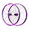LSRRYD 26 27.5 29 Inch Wheel Set Disc Brake Mountain Bike Thru Axle Wheelset Bearing Hubs 8 9 10 11 12 Speed Cassette Mountain Bicycles Front Rear Rims (Color : Purple, Size : 26inch) view 1