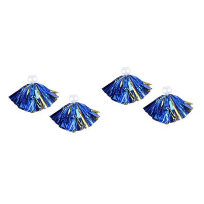 BESPORTBLE 4pcs Pom Poms Jumbo Plastic Ring for Cheerleading Sports Events Boys and Girls College High School