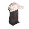 EERINESS Wig With Bangs Hat Wig Women's Hat Wig, Fashionable Baseball Cap, Brown And Black Wig Hat, Suitable For Daily Theme Parties And Outdoor Leisure Hat with Hair Attached for Women (Color : 01) view 1