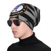 173rd Airborne Brigade Afghanistan Combat Veteran Chic Knit Beanies: Cozy Skull Caps for Winter Warmth at Home & Outdoors!69 Black view 2
