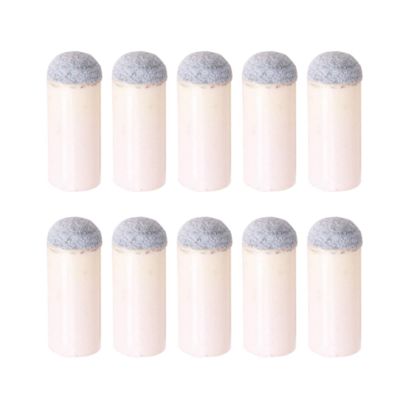 Yuly 10pcs Slip-On Billiard Cue Tips Replacement Pool Cue Tips Snooker Cue Head Cover Tip Protector Billiards Accessories Slip On Cue Tips 13mm 11 10
