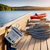 FUZHUI Boat Air Valve - Inflatable Boat Air Valve - PVC Air Gas Valve Cap Replacement, for Inflatable Boat Dinghy Kayak Canoe Inflate and to Deflate. view 3