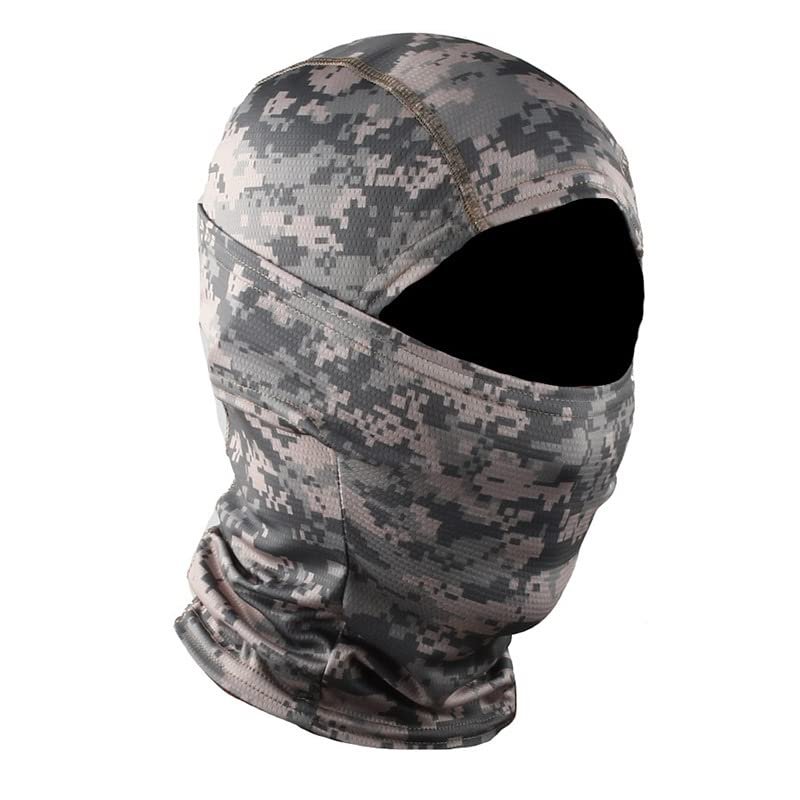 Samview Outdoor Sports Airsoft Shooting Face Protection Gear Tactical Cycling Mask Tactical Camouflage Hood - ACU, Medium
