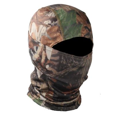 Samview Outdoor Sports Airsoft Shooting Face Protection Gear Tactical Cycling Mask Tactical Camouflage Hood - Leaf, Medium
