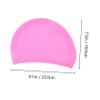 SUPVOX Practical Swim Pool Hat for Women Silicone Women Swimming Cap Comfortable Swimming Hat view 2