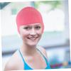 SUPVOX Practical Swim Pool Hat for Women Silicone Women Swimming Cap Comfortable Swimming Hat view 4