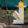 MUNEFE Pocket Rocketly Campin Stove, Rocketly Stove Backpackin, Wood Burnin Camp Stove Portable for Ensu Stability Du Use view 4