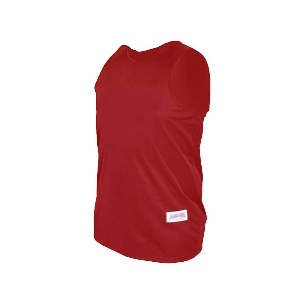 Premium Durable Boxing Jersey with Satin Finish Fabric - Comfortable & Stylish Training Gear for Unmatched Performance in Red, Size Youth-Medium