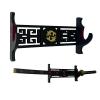 Kodeqian katana Sword Wall Mount Holder 1 Tier Velvet goldfish patterns Padded Samurai Sword Display Rack Wakizashi Sword Stand Zoro Animation Sword Display view 1