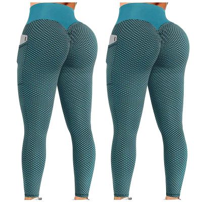 2PCS Workout Leggings for Women Seamless Scrunch Tights Tummy Control Women Scrunch Butt Lifting Seamless Leggings Booty High Waisted Workout Yoga Pants Tummy Control Gym Compression Tights Y-Green