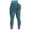 2PCS Workout Leggings for Women Plus Size Under 12 Butt Lifting Workout Leggings for Women Scrunch Butt Gym Seamless Booty Tight High Waist Tummy Control Gym Yoga Pants view 2