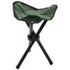 ALOEU Folding Tripod Stool Outdoor Portable Camping Seat Fishing Chair New, Army Green view 1