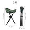 ALOEU Folding Tripod Stool Outdoor Portable Camping Seat Fishing Chair New, Army Green view 3