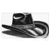 YYHWHJDE Cowboy Black Hat Western Boots Pattern Large Office Gaming Mouse pad 16 x 29.5 in : Strong Adhesion and Durability Precision Edge Locking view 1