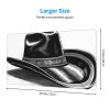 YYHWHJDE Cowboy Black Hat Western Boots Pattern Large Office Gaming Mouse pad 16 x 29.5 in : Strong Adhesion and Durability Precision Edge Locking view 2