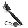 BESPORTBLE 3pcs Club Cleaning Brush Set Double-Sided Golf Ball Washer and Club Anti-Corrosive Lightweight Portable view 4