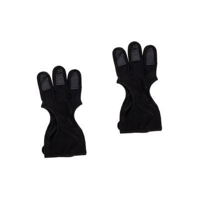 Yardwe 2pcs Portable Archery Glove Professional Finger Guard for Bowstring Lightweight Design for Hunting and Shooting Material