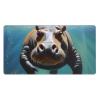 YYHWHJDE Diving Hippo pattern Large office gaming mouse pad 16 x 29.5 in : Strong adhesion and durability Thickened and anti-slip view 1