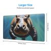 YYHWHJDE Diving Hippo pattern Large office gaming mouse pad 16 x 29.5 in : Strong adhesion and durability Thickened and anti-slip view 2