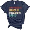 Custom Boyfriend Fiance Husband Dad Since Shirt, Custom Year Relationship Timeline T-Shirt, for Dad, Vintage Retro Family Milestone Mens Graphic Tee view 1