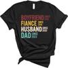 Custom Boyfriend Fiance Husband Dad Since Shirt, Custom Year Relationship Timeline T-Shirt, for Dad, Vintage Retro Family Milestone Mens Graphic Tee view 2
