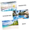 BESPORTBLE 4pcs Eva Boys and Girls Swim Board Pool Float Board Training Aid Kickboard for Swimming Lessons view 2