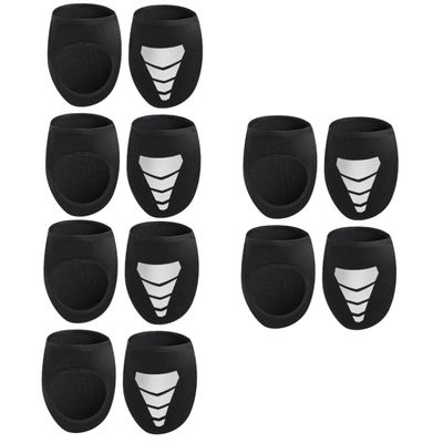 BESPORTBLE 6pairs Reflective Outdoor Overshoes Cycling Half Shoes Cover Windproof Heat-Preserving Shoe Covers Neoprene Bike Accessory