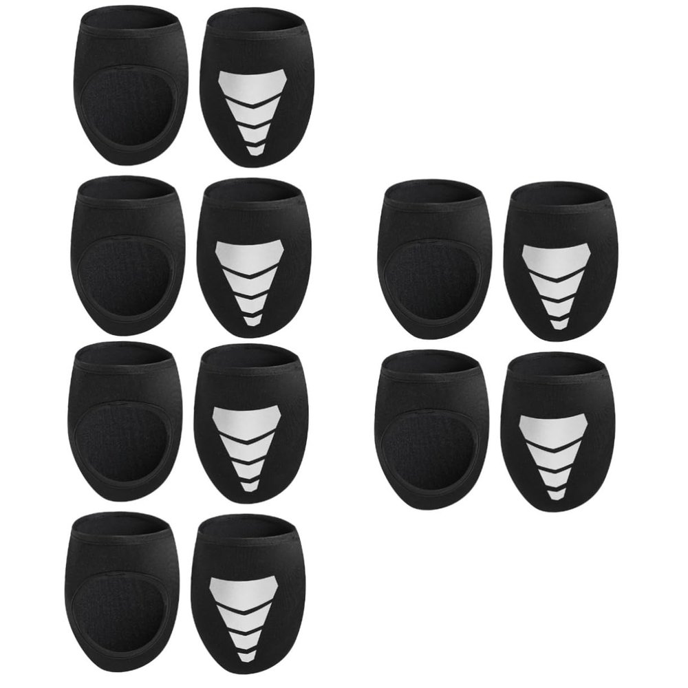 BESPORTBLE 6pairs Reflective Outdoor Overshoes Cycling Half Shoes Cover Windproof Heat-Preserving Shoe Covers Neoprene Bike Accessory