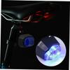 BESPORTBLE 3pcs Mountain Bike Tail Lights Turn Signals Safety Warning Lights for Cycling Led Taillights Gemstone Design Red Blue White view 3