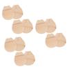 Mobestech 6pairs Seamless Invisible Toe Topper Half Socks Cushion Non-Slip Silicone Bottom for Women Breathable Forefoot Pads for High Heels and Everyday Wear Skin view 1