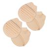 Mobestech 6pairs Seamless Invisible Toe Topper Half Socks Cushion Non-Slip Silicone Bottom for Women Breathable Forefoot Pads for High Heels and Everyday Wear Skin view 2