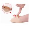 Mobestech 6pairs Seamless Invisible Toe Topper Half Socks Cushion Non-Slip Silicone Bottom for Women Breathable Forefoot Pads for High Heels and Everyday Wear Skin view 3