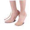 Mobestech 6pairs Seamless Invisible Toe Topper Half Socks Cushion Non-Slip Silicone Bottom for Women Breathable Forefoot Pads for High Heels and Everyday Wear Skin view 4