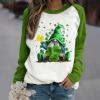 SMIDOW St Patricks Day Shirt Women Funny 3D Print Tops Plus Size Long Sleeve Round Neck T Shirt Tshirts Dressy Trendy view 2