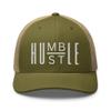 RIVEMUG Humble Hustle Curved Bill Trucker Hat Mid Crown Adjustable Cap view 2