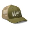 RIVEMUG Humble Hustle Curved Bill Trucker Hat Mid Crown Adjustable Cap view 4