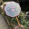 Wedding fans,Dress Up Show Fan,Fabric Handheld Fans, Chinese Style Flower Embroidered Fans with Tassel, for Summer Decorations Dancing Prop view 4