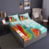 Surfboards Wave Bedding Set Bed in A Bag 7PCS Surfers Decoration Beach Summer Comforter Set,includ 1 Fitted Sheet + 1 Comforter + 4 Pillow Shams + 1 Flat Sheet (A,Full-Bed in A Bag-7PCS) view 3