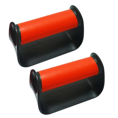 BESPORTBLE 1pair Portable Push-up Bracket for Home Use Non-slip Fitness Push-up Stand for Men and Women Compact and Easy to Store for Upper Body Strength Training Red