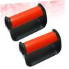 BESPORTBLE 1pair Portable Push-up Bracket for Home Use Non-slip Fitness Push-up Stand for Men and Women Compact and Easy to Store for Upper Body Strength Training Red view 3