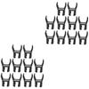 Yardwe 20pcs Portable Putter up Tool Retriever Gadget Claw Heavy Duty Grabber for Golf Ball Pickup view 1