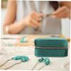 ABOOFAN 3pcs Elegant Jewelry Travel Case Box Organizer for Women Rings Earrings Necklace Storage Compact and Portable for Ladies view 2