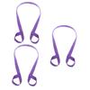 BESPORTBLE 3pcs Adjustable Yoga Mat Straps for Carrying Cotton Exercise Mat Carrier Soft Lightweight Yoga Holder Straps Light Purple view 1