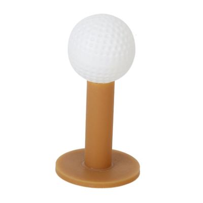 SUPVOX 5pcs Durable Rubber Tees for Golf Practice Coffee Color for Hard Ground Use Unbreakable Design Essential Accessory for Every Golfer
