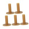 SUPVOX 5pcs Durable Rubber Tees for Golf Practice Coffee Color for Hard Ground Use Unbreakable Design Essential Accessory for Every Golfer view 3