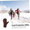 CALLARON 3pairs Touchscreen Half Finger Gloves Men's Thermal Convertible Fleece Mittens view 4