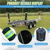 48 Inch Thickened Foam Boat Trailer Guide Pole Pad and Cover with Capped End and Reflective Stripe for Ski Boat, Fishing Boat or Sailboat Trailer view 4